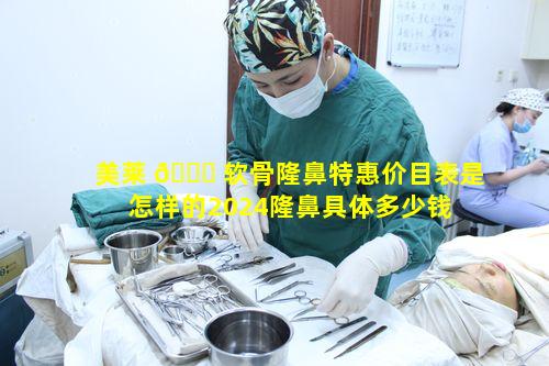 美莱 🐕 软骨隆鼻特惠价目表是怎样的2024隆鼻具体多少钱 🐡